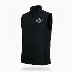 Port Authority NWOT Amity Hall NYC Full Zip Quilted Puffer Vest Black Medium